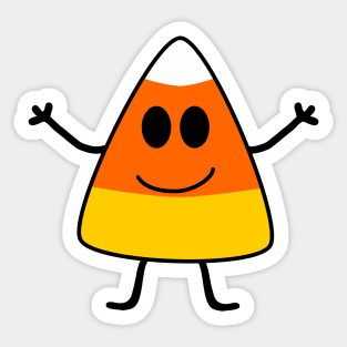 Cute Candy Corn Halloween Sticker